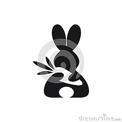 Rabbit logo ideas design vector illustration Vector Illustration