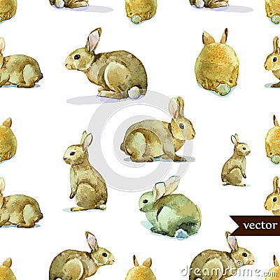 Rabbit pattern Stock Photo