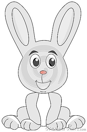 A rabbit plush Cartoon Illustration