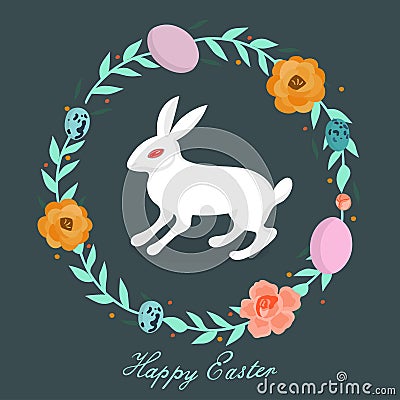 Happy easter. greeting card Stock Photo