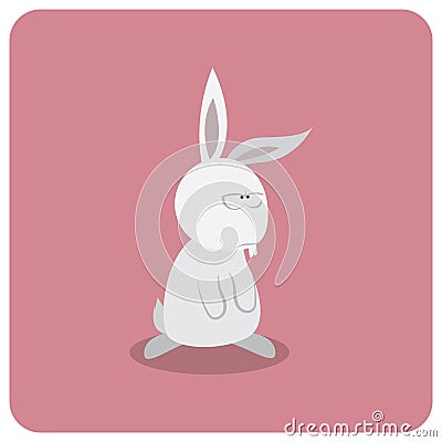 rabbit. Vector illustration decorative design Vector Illustration