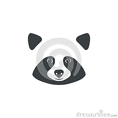 Raccoon face. Raccoon mascot idea for logo Vector Illustration