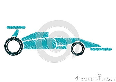 Race car of formula racing concept Vector Illustration