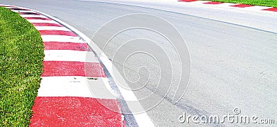 Race curve Stock Photo