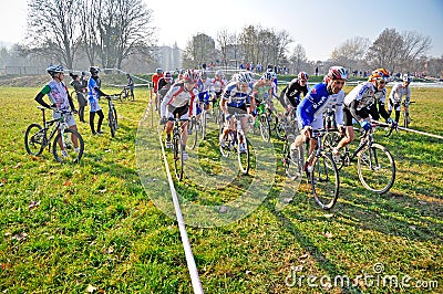 Race of cyclocross Editorial Stock Photo