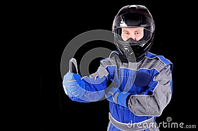 Race driver Stock Photo