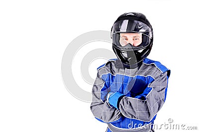 Race driver Stock Photo