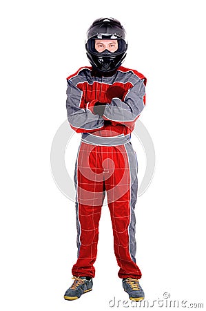 Race driver Stock Photo