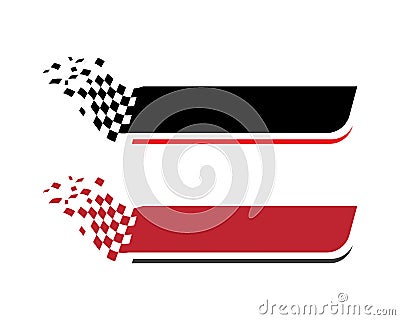 Race flag icon template illustration design Vector Illustration