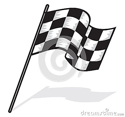 Race flag Vector Illustration