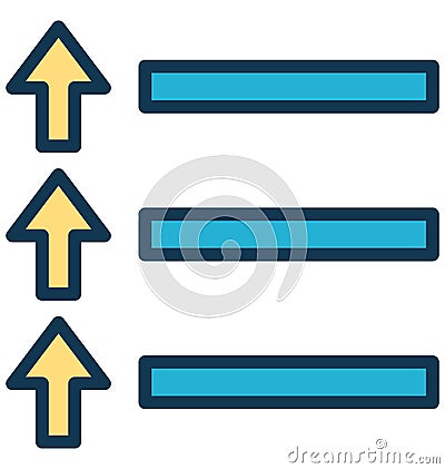 Race route, arrows Vector that can be easily modified or edit Stock Photo