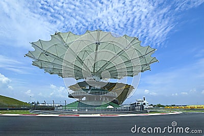 Race track of Sepang International Circuit Editorial Stock Photo