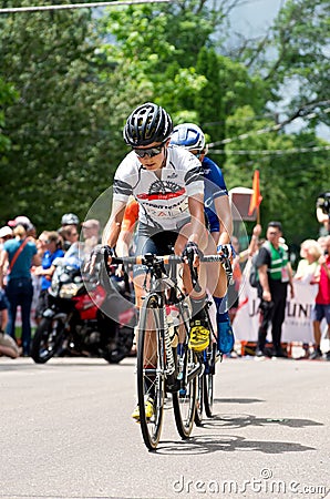 Racers on Course at North Star Grand Prix Editorial Stock Photo