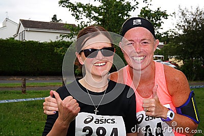 Racers in Timberhonger 10k Road race 11 July 2015 Editorial Stock Photo