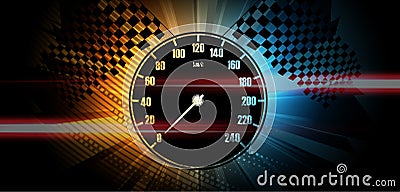 Racing background, vector illustration abstraction in car Vector Illustration