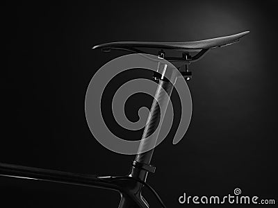 Racing bike seat and frame - Stock Image Stock Photo