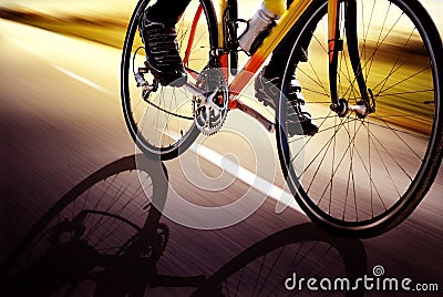 Racing bike Stock Photo