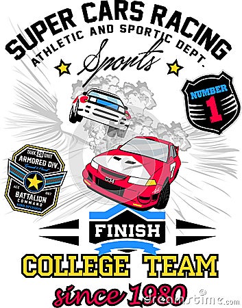 Racing car art Stock Photo