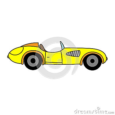 Racing car icon vector. Bolide illustration sign. Race symbol or logo. Vector Illustration