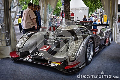 Racing car, Le Mans Prototype (LMP), Audi R18 TDI Ultra, 2011. Designer Ulrich Baretzky Editorial Stock Photo
