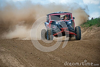 Racing car on the track Editorial Stock Photo