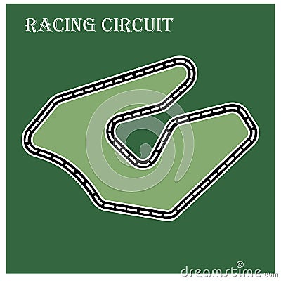 Racing circuit icon Vector Illustration