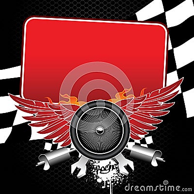 Racing competitions Vector Illustration