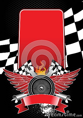 Racing competitions Vector Illustration