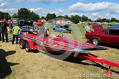 Racing Craft Voodoo Canoe Speedboat. Editorial Stock Photo