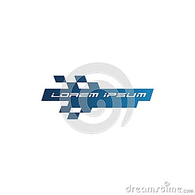 Racing logo design inspiration. simple flat vector illustration Vector Illustration