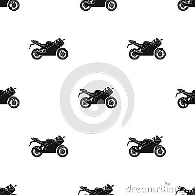 Racing motorcycle.Extreme sport single icon in black style vector symbol stock illustration web. Vector Illustration