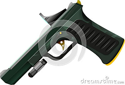 Racing pistol Vector Illustration