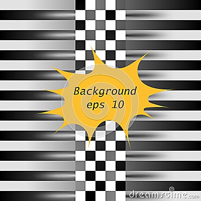 Racing square background. Vector abstraction in racing, chess style with space for your text. Illustration for your design. Vector Illustration