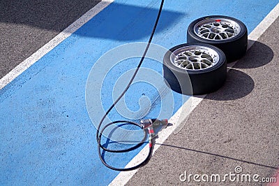 Racing tires Stock Photo