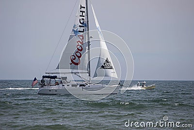 Racing Yacht Editorial Stock Photo