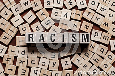 Racism word concept Stock Photo