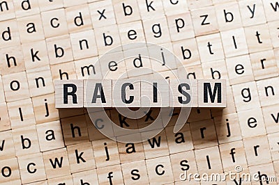 Racism word concept Stock Photo