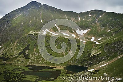 Rackova valley, High Tatras, Slovakia: view on the Rackove lakes Stock Photo