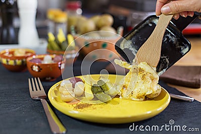 Raclette Stock Photo