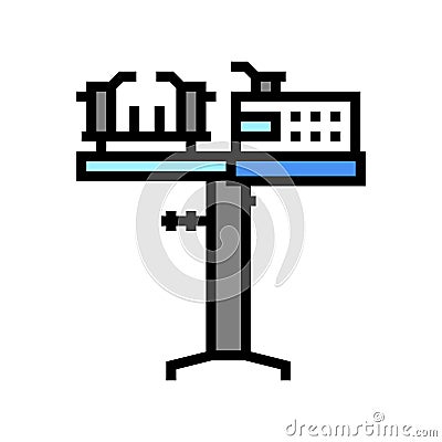 racquet stringing machine color icon vector illustration Vector Illustration