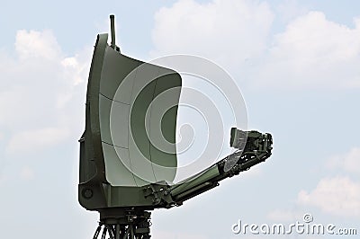 Radar antenna Stock Photo