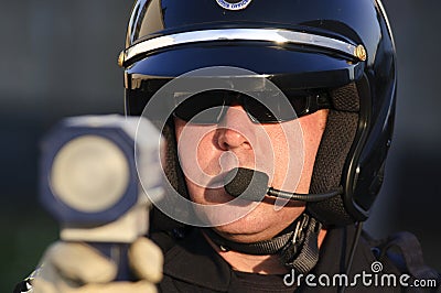 Radar gun Stock Photo