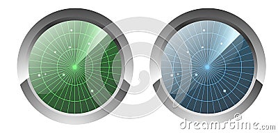 Radar Icons Stock Photo