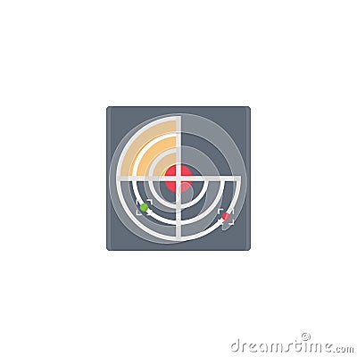 Radar scan Vector Illustration