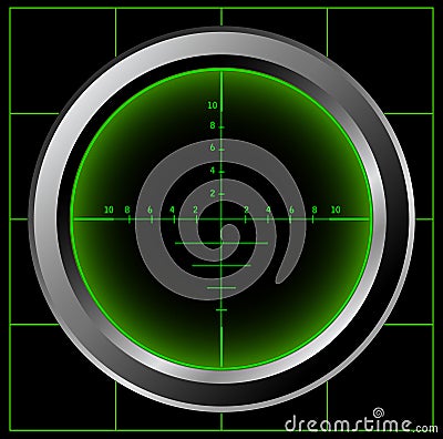 Radar screen Vector Illustration