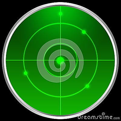 Radar screen Stock Photo