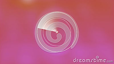 Radar screen animated colorful background. Motion. Visualization of online searching system. Stock Photo