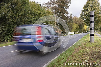 Radar speed camera Stock Photo