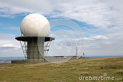 Radar Station Dome Stock Photo