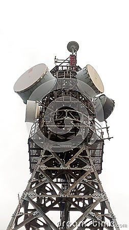 Radar/transmit tower in Taoyuan City, Taiwan Stock Photo